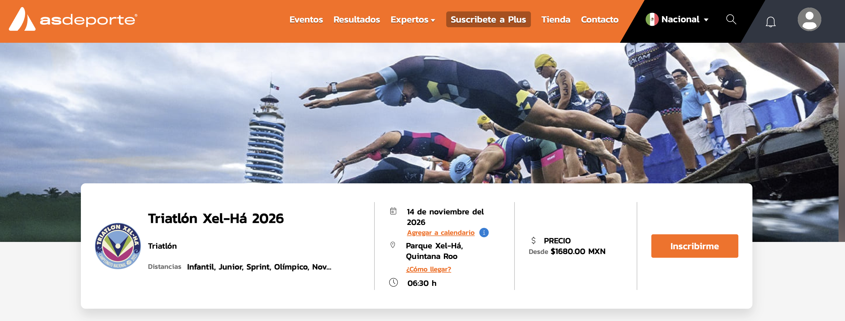 Triatlón de Xel-Há 2026